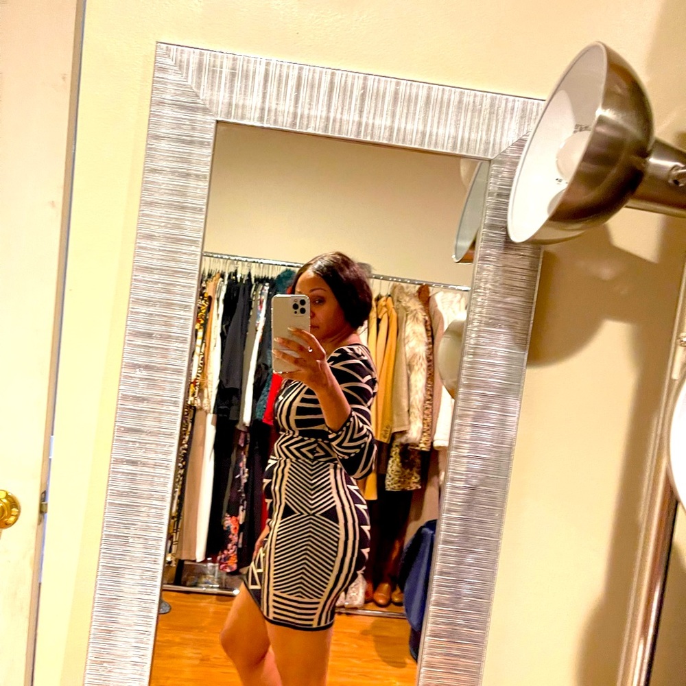 Abstract print dress